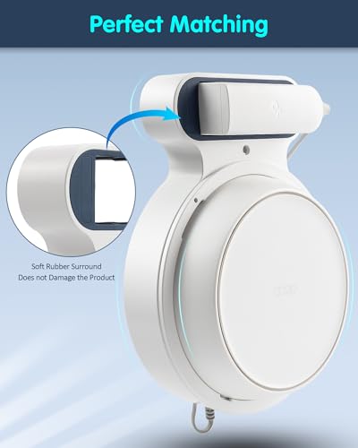 PETIMETI Wall Mount Holder for Deco BE23/BE25/BE3600/BE5000 WiFi 7 Mesh System, Space Saving Wall Mount Bracket with Cord Management, Easy to Install and Moved (2 Pack) - Image 4