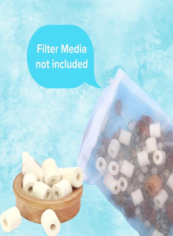 Scroll Store Filter Media Net Bag 10pcs | Nylon Mesh Bag with Zipper for All Aquarium Filter Media bio-Balls, Activated Carbon, Ceramic Rings, or Other Filtration Media securely | 10pc - Image 5