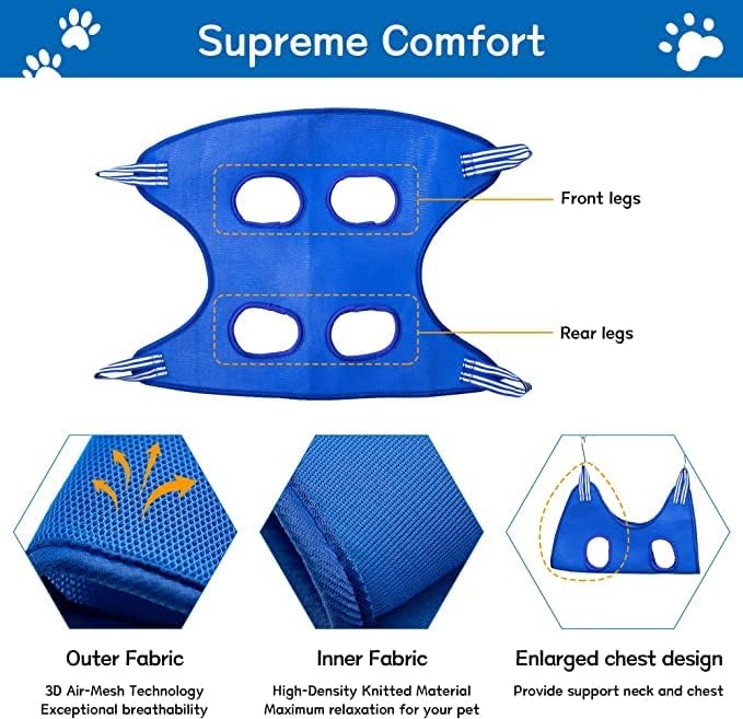 NYTRYD Pet Grooming Hammock for Small Dogs & Cats,Pet Grooming Hammock for Dogs & Cats, Dog Sling for Nail Clipping/Trimming Claw Care. - Image 5
