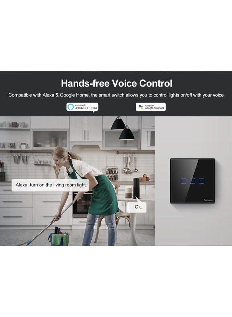 Sonoff Smart Switch WiFi + RF 433 T3 EU TX (2-channel) - Image 4