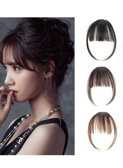 Mordely Natural Synthetic Hair Flat Bangs/Fringe Mini Hair Bangs Fashion one Clip-in Hair Extension  - Image 2