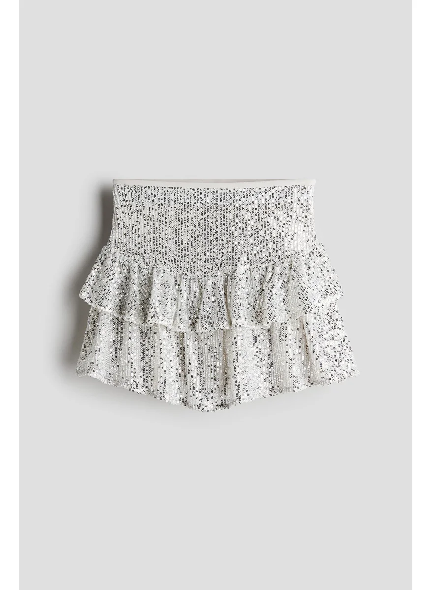 اتش اند ام Tiered Sequin Skirt