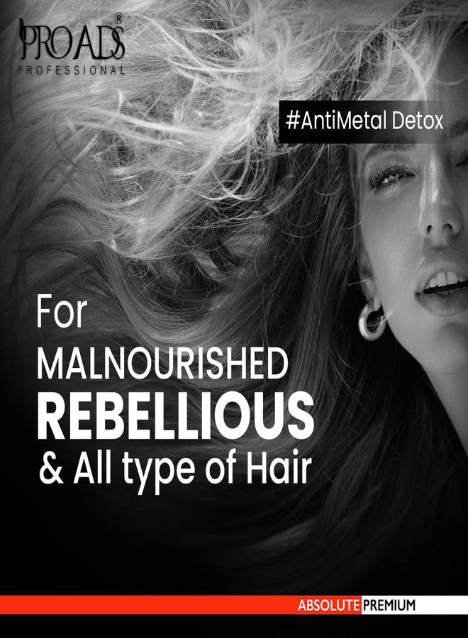 PRO ADS Absolute Premium Anti‑Metal Detox Shampoo - Sulfate-Free Professional Cleanser for Removing Hard Water Metal Deposits, Reducing Breakage & Restoring Shine - Color-Safe Hair Care (300ml) - Image 3