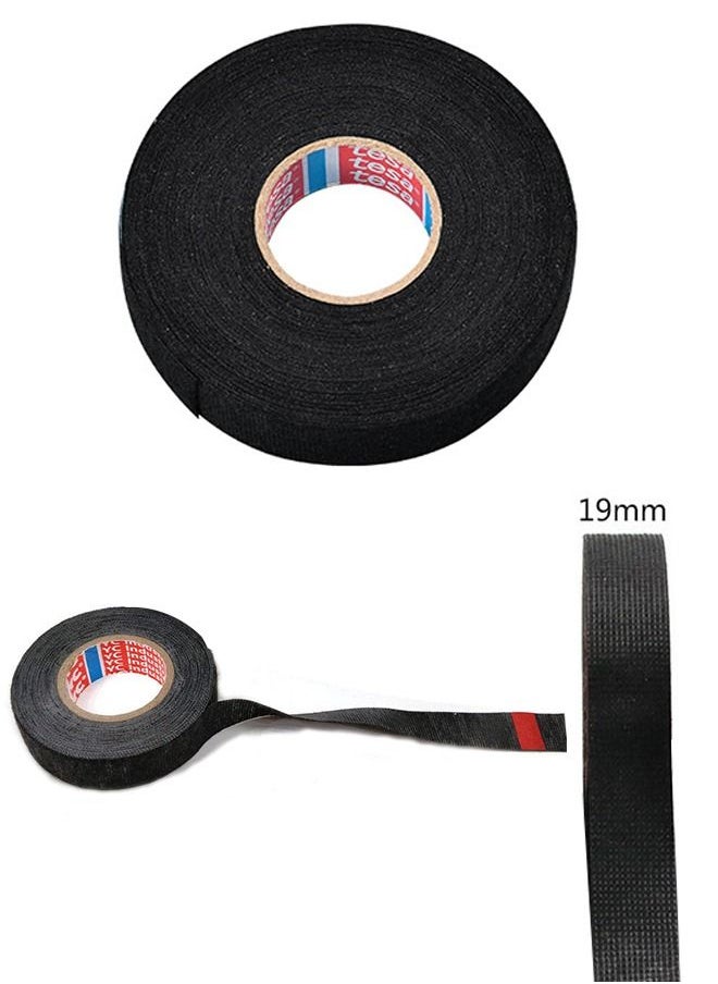Ant Professional Double -Sided Electrical Tape，Flame Retardant Indoor Outdoor High Temperature Resistance Electric Tape, Premium Black Waterproof  Resistance Tape Single Roll Black(19MM*25M)  - Image 2
