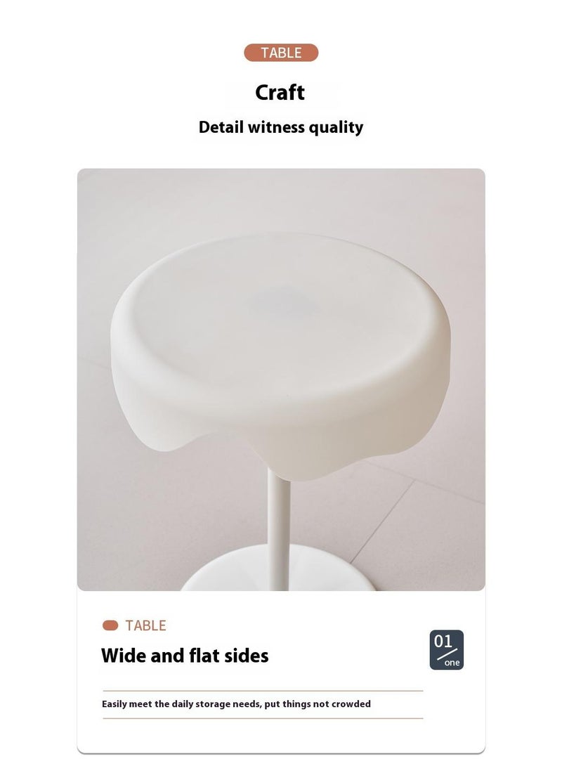 Bluejw Home Side Tables For Small Spaces Sofa Side Table Small Coffee Table Movable Waterproof End Tables For Living Room Bedroom Balcony Office Ice Cream Shelf - Image 5