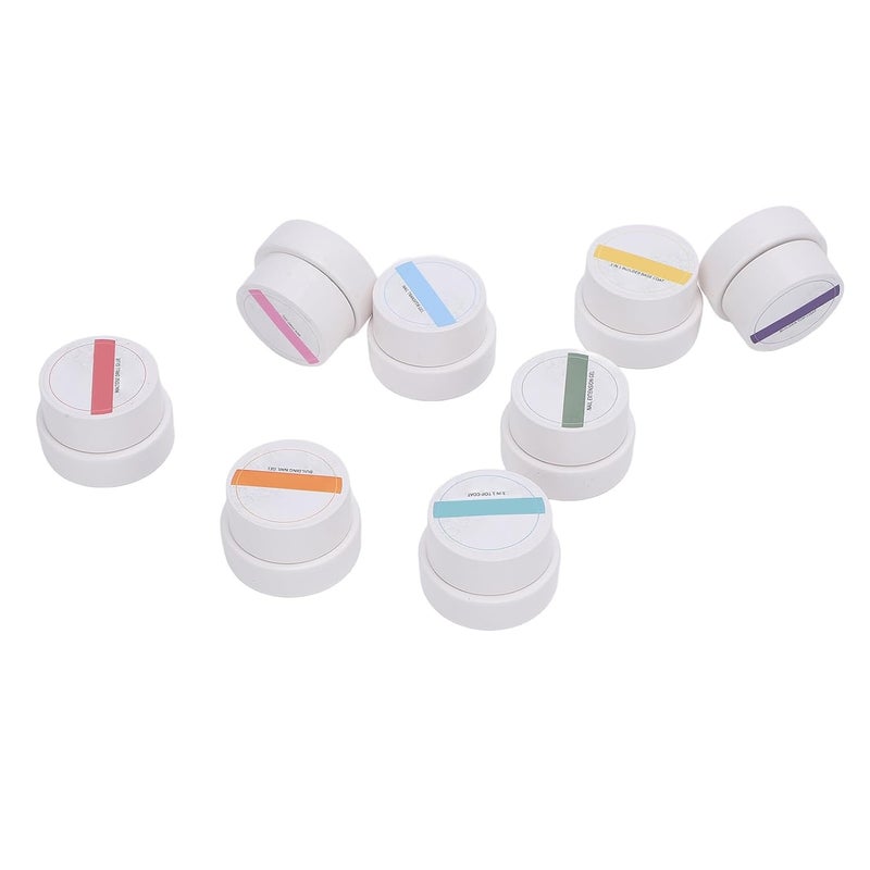 Market need oriented construction Dioche 8Pcs 5G Gel Nail Polish Set Extension Gel Top Coat Transfer Nail Rhinestone Glue Set for Salon Professional Manicure At Home DIY Art Universal design - Image 1