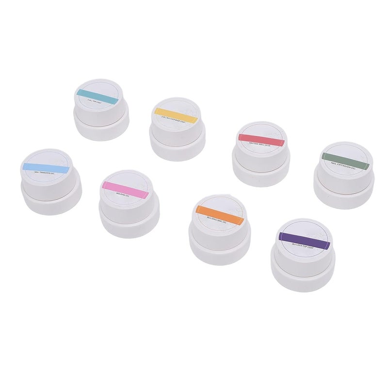 Market need oriented construction Dioche 8Pcs 5G Gel Nail Polish Set Extension Gel Top Coat Transfer Nail Rhinestone Glue Set for Salon Professional Manicure At Home DIY Art Universal design - Image 5
