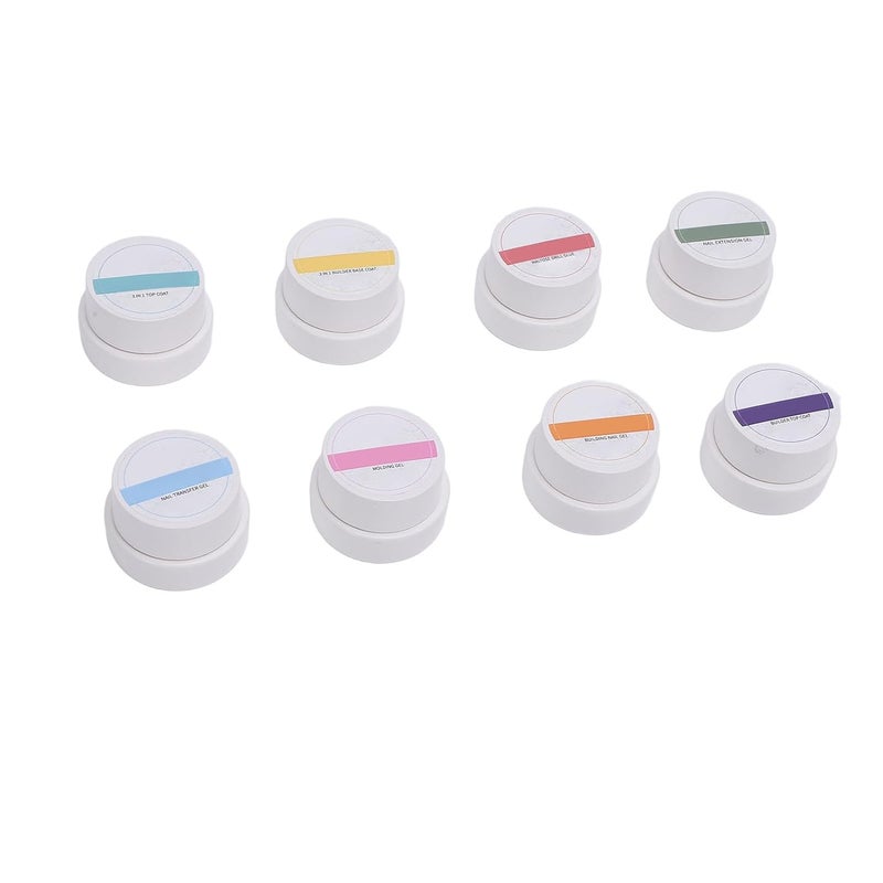 Market need oriented construction Dioche 8Pcs 5G Gel Nail Polish Set Extension Gel Top Coat Transfer Nail Rhinestone Glue Set for Salon Professional Manicure At Home DIY Art Universal design - Image 3