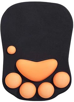 Mouse Pad with Wrist Rest Ergonomic, Mouse Pad Cute Cat Paw, Mouse Pad Soft Silicone Non-slip Base for Home Office Game