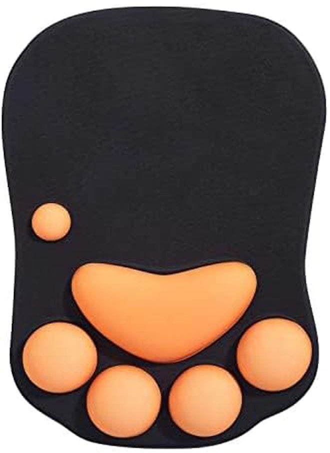 Generic - Mouse Pad with Wrist Rest Ergonomic, Mouse Pad Cute Cat Paw, Mouse Pad Soft Silicone Non-slip Base for Home Office Game - Image 1