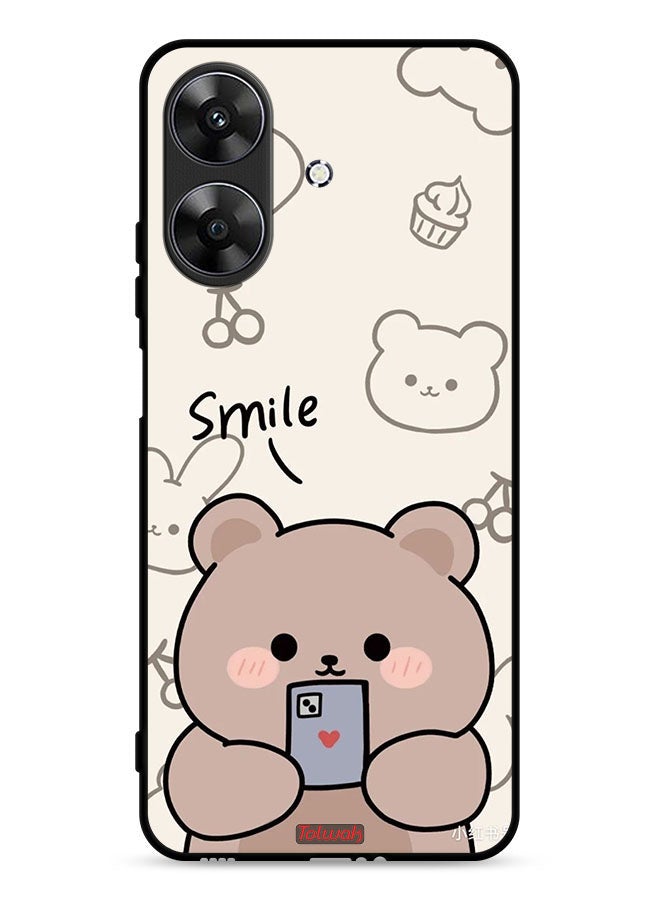Tolwak Realme Note 60 4G Protective Case Cover Smile Bear Art - Image 1