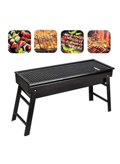 Yuwell Foldable Charcoal BBQ Grill Portable Barbecue Grill For Outdoor Household Camping Grill Black 61X22X31CM  - Image 1