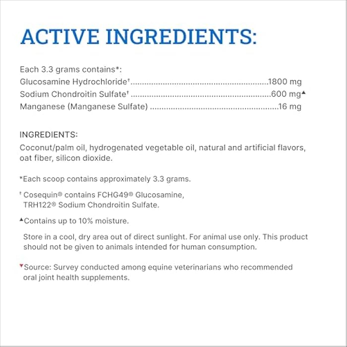 Nutramax Laboratories مكمل صحة المفاصل الأصلي للحيوانات - مع الجلوكوزامين والكوندرويتين، 910 جرام - Image 5