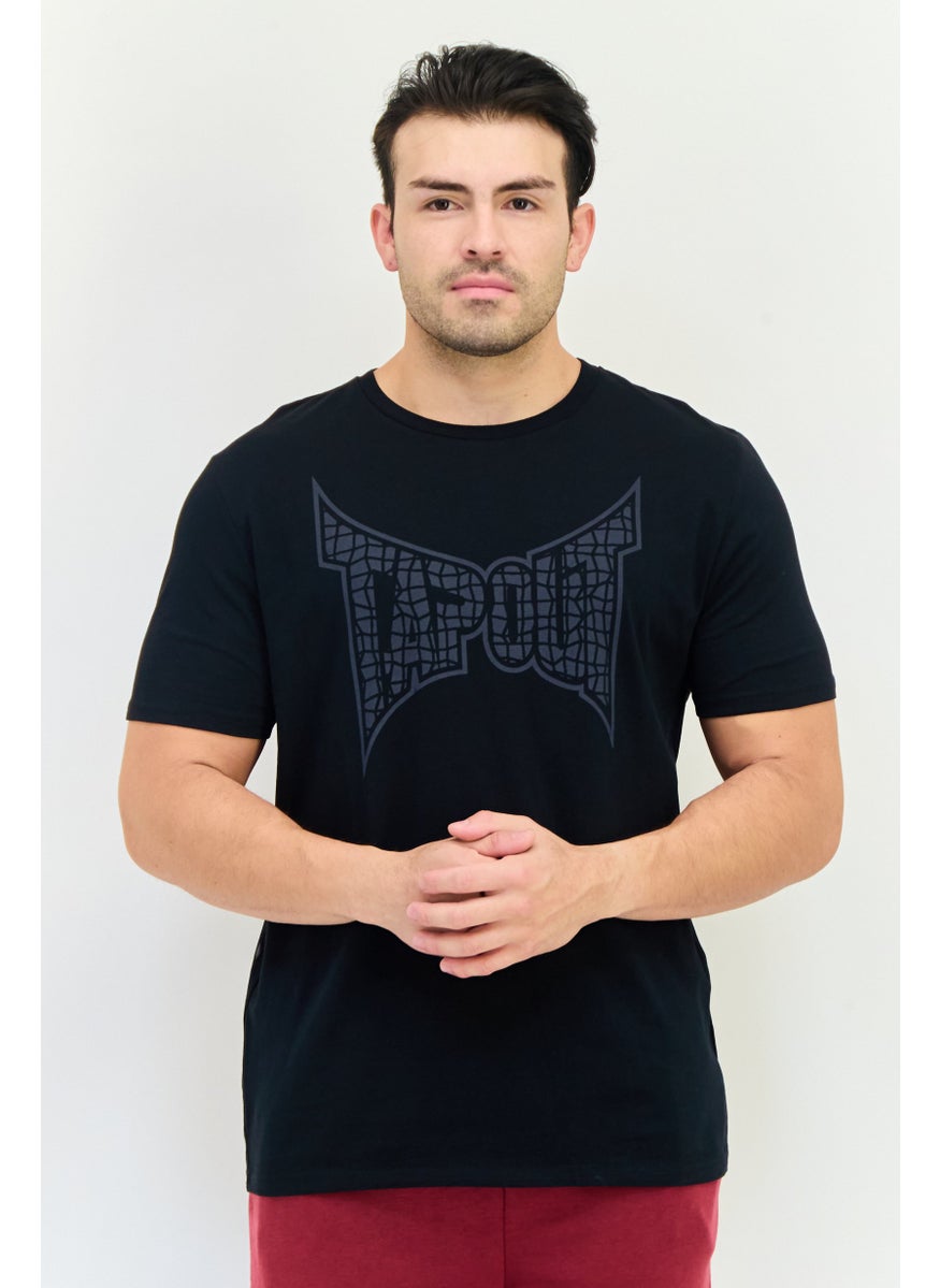 TapouT Men Sportswear Fit Short Sleeve Outdoor T-Shirt, Black  - Image 1