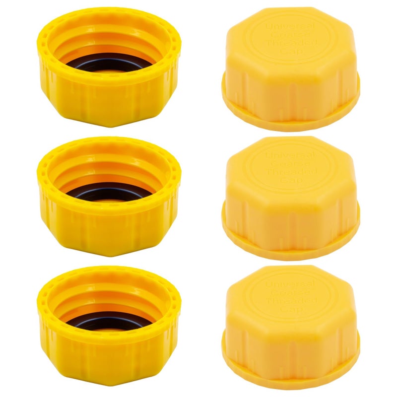 Glowentix 6 PCS 5 Gallon Gas Can Cap Replacement for Midwest Gas CanFuel Can Caps Universal Coarse Thread Gas Cap for Gasoline Portable Gas Tank Lid for Improved Sealing and Transportation - Image 3