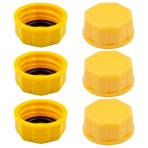 Glowentix 6 PCS 5 Gallon Gas Can Cap Replacement for Midwest Gas CanFuel Can Caps Universal Coarse Thread Gas Cap for Gasoline Portable Gas Tank Lid for Improved Sealing and Transportation - Image 1