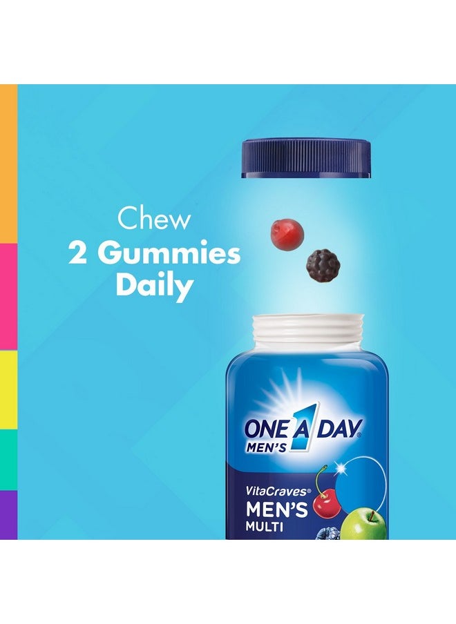 ONE A DAY - Men’S Vitacraves Multivitamin Gummies Supplement With Vitamins A C E B6 B12 And Vitamin D 150 Count - Image 1