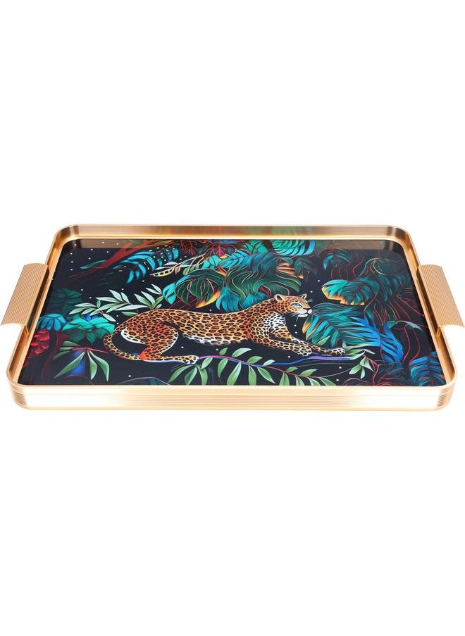 Alsaif Tofaria Glass Serving Table (Amp) 32 X 49 Cm Rectangle Colored  - Image 1