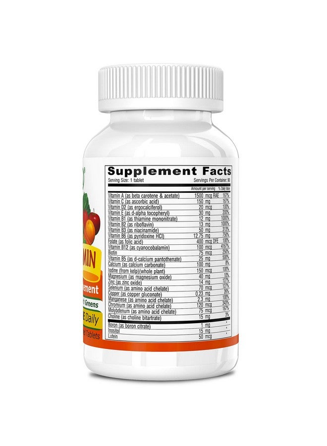 DEVA Vegan Multivitamin and Mineral Supplement - One Daily Vitamin Formula with Greens - Iron Free - 90 Coated Tablets, 1-Pack - Image 2