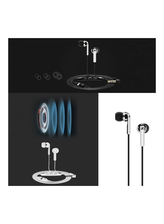 سنهيسر سماعة أذن داخلية سلكية CX 2.00G مزودة بميكروفون أسود/فضي - Image 5