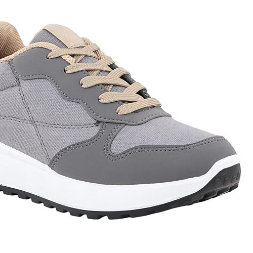 FUEL Neostep Trendy Comfortable & Casual Sports Shoes for Men and Boy (Grey,7UK) - Image 3
