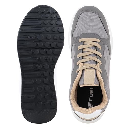 FUEL Neostep Trendy Comfortable & Casual Sports Shoes for Men and Boy (Grey,7UK) - Image 5
