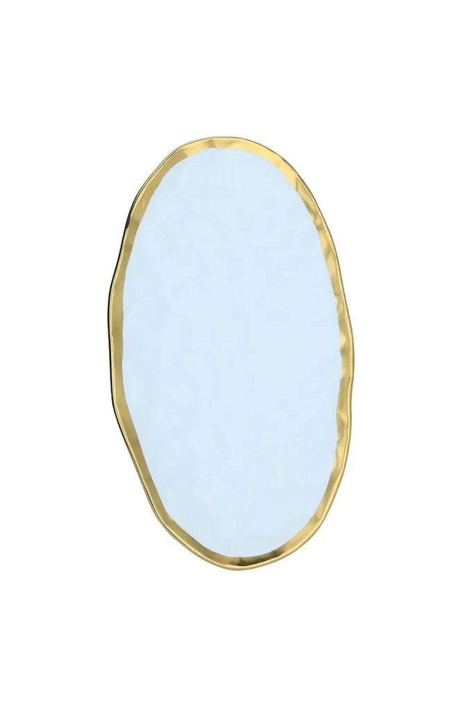 Alsaif Gallery Al Saif Gallery Porcelain Serving Plate, 14 inches, oval - white - Image 2