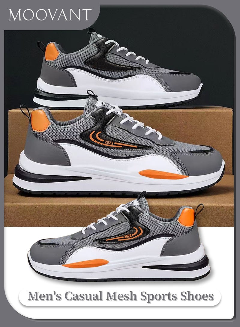 Moovant Men's Athletic Shoes, Fashion Sneakers, Breathable Mesh Shoes, Large Size Men's Shoes, Flying Mesh Surface Comfortable Running Shoes  - Image 1