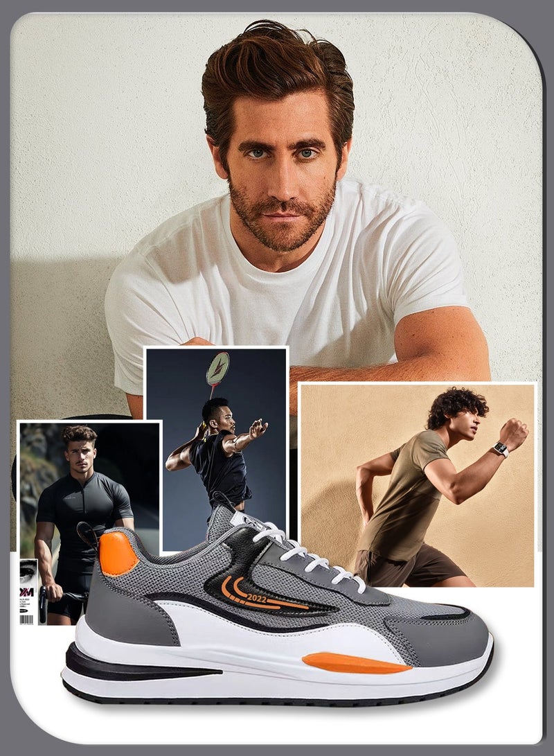 Moovant Men's Athletic Shoes, Fashion Sneakers, Breathable Mesh Shoes, Large Size Men's Shoes, Flying Mesh Surface Comfortable Running Shoes  - Image 2