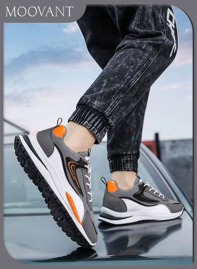 Moovant Men's Athletic Shoes, Fashion Sneakers, Breathable Mesh Shoes, Large Size Men's Shoes, Flying Mesh Surface Comfortable Running Shoes  - Image 5