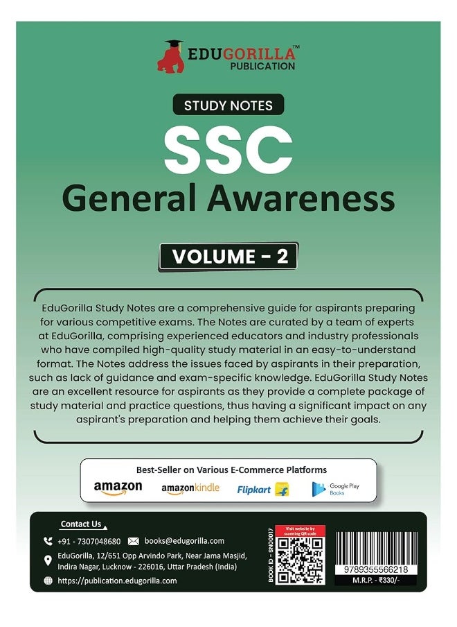 Study Notes for SSC General Awareness (Vol 2) - Topicwise Notes for CGL, CHSL, SSC MTS, CPO and Other SSC Exams with Solved MCQs  - Image 5
