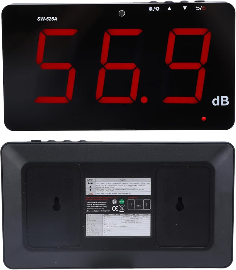 Digital Sound Level Meter 30 130dB Large Display Backlight Noise Testing Device - Image 2