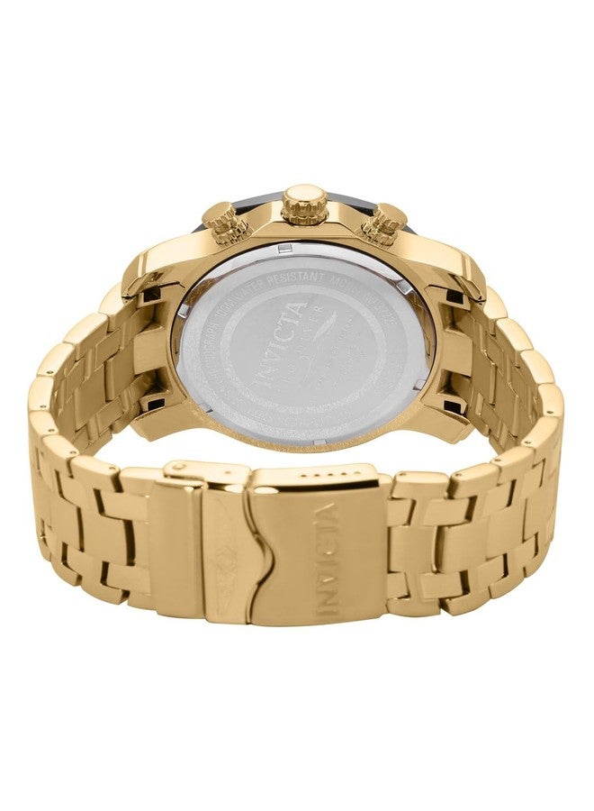 Invicta Men's Pro Diver 50mm Stainless Steel Quartz Watch, Gold (Model: 37725), Gold, Diver,Chronograph,Quartz Movement - Image 4