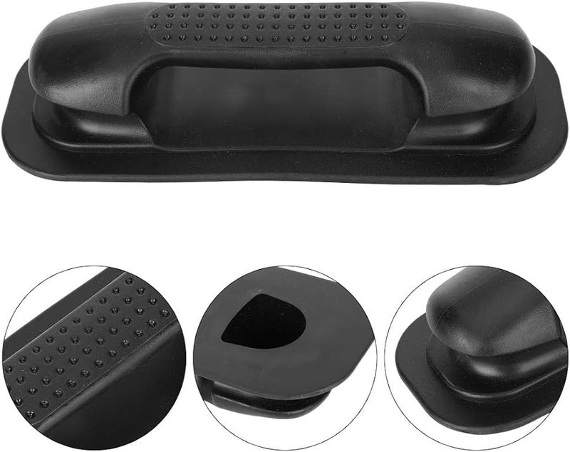 مقبض جانبي ثقيل للقوارب القابلة للنفخ مصنوع من البلاستيك الأسود مقاس 24.6 سم × 9.1 سم - Image 3