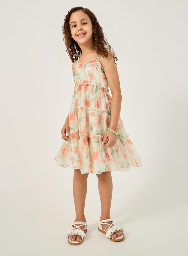 Styli Floral Tiered Dress  - Image 2