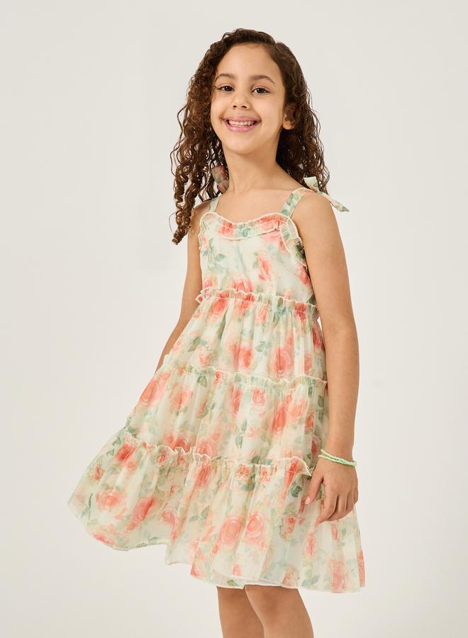 Styli Floral Tiered Dress  - Image 1