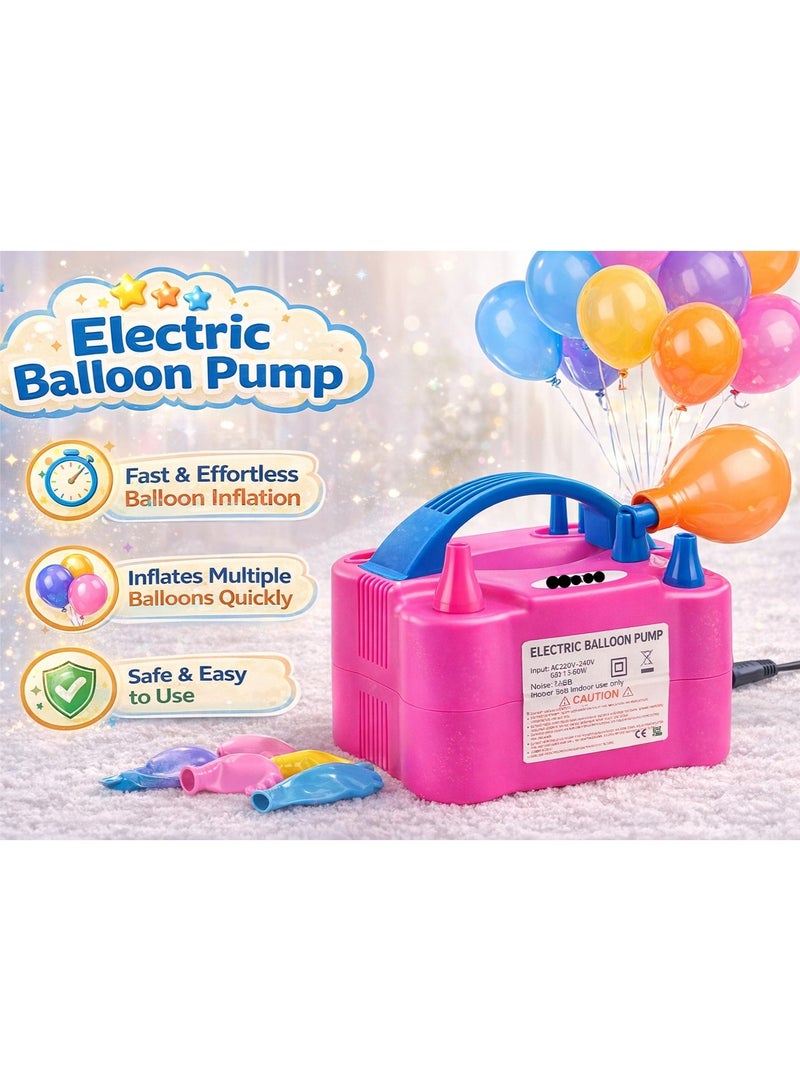 منفاخ بالونات كهربائي محمول - منفاخ بالونات متين وخفيف الوزن لتزيين الحفلات - Image 4