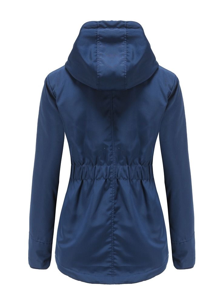 2023 Women's Parka Autumn/Winter Lamb Fleece Cotton Coat Navy Blue