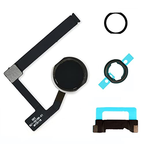 Dedyel Home Button Replacement for iPad mini 5 2019 7.9 inch A2133 A2124 A2125 A2126 Incl Flex Cable Connector -Black - Image 1