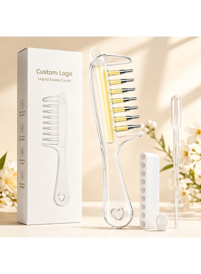 DubaiGallery Professional Hair Scalp Massager Comb and Detangling Brush Set, Gentle Wide Tooth Design for Comfortable Grooming, Reducing Tangles, Relaxing Scalp Massage, Smooth Styling and Convenient Everyday Hair Care for All Hair Types - Image 4