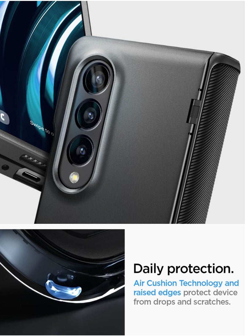 Spigen - غطاء حماية سليم ارمور برو [تغطية مفصلة] لهاتف سامسونج جالاكسي Z فولد 4 (2022) - أسود - Image 1