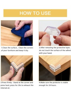 Generic 8 Pack Corner Protector for Baby, Clear Furniture Corner Guard & Edge Safety Bumpers for Table Edges & Sharp Corners - Baby Proofing (L Shape)  - Image 2