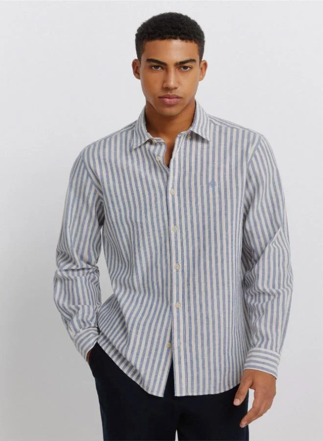 Striped linen shirt