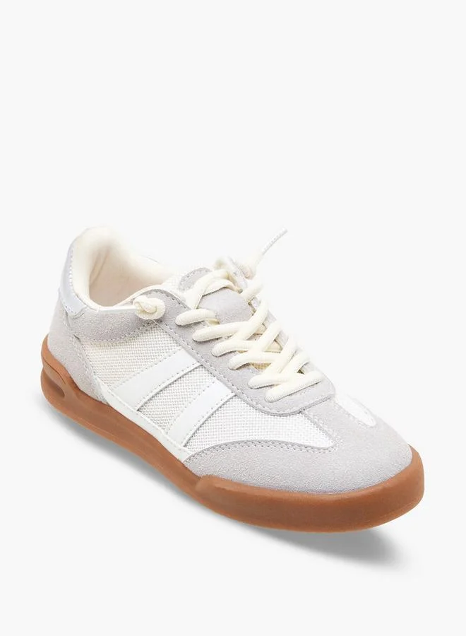 ليتل ميسي Girls Lace-Up Ankle School Sneakers