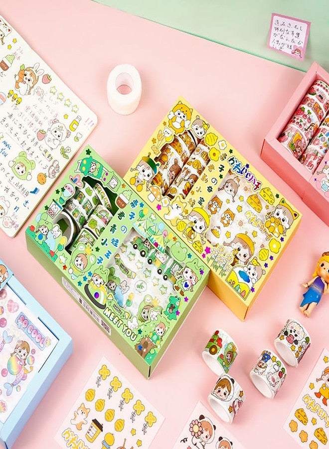 TEMSON Designer Decorative Masking Tapes for DIY Crafts Arts Scrapbooking Bullet Journal Planners, Cute Washi Tape Set (KQ-22402) - Image 3
