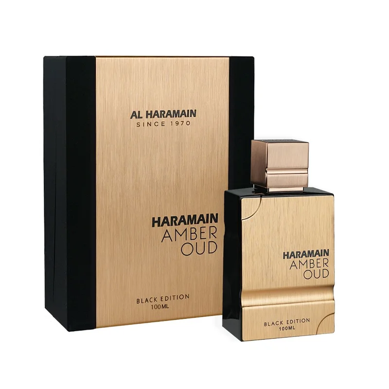 Al Haramain Al Haramain Amber Oud Black Edition, 60ml Eau de Parfum Spray, Unisex Oriental Woody Fragrance with Leather and Amber Notes