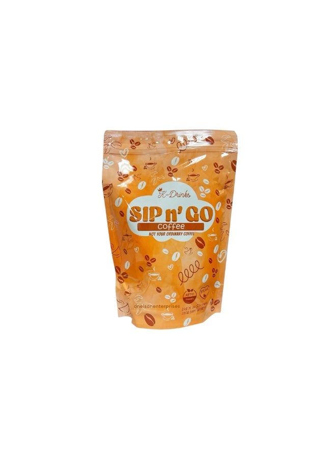 Mild River Milden Sip & Go Instant Coffee Mix with Stevia, Keto Friendly | 22g x 10 Sachets - Image 1