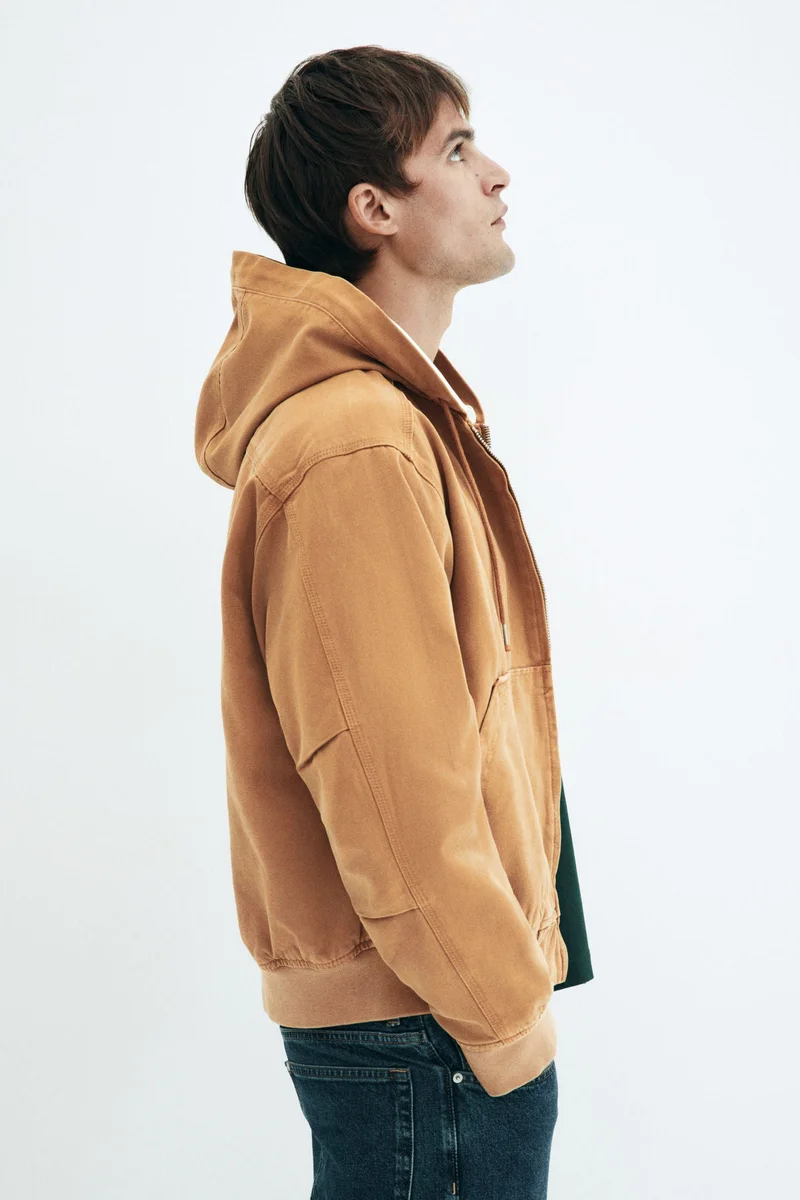 H&M Loose Fit Hooded canvas jacket