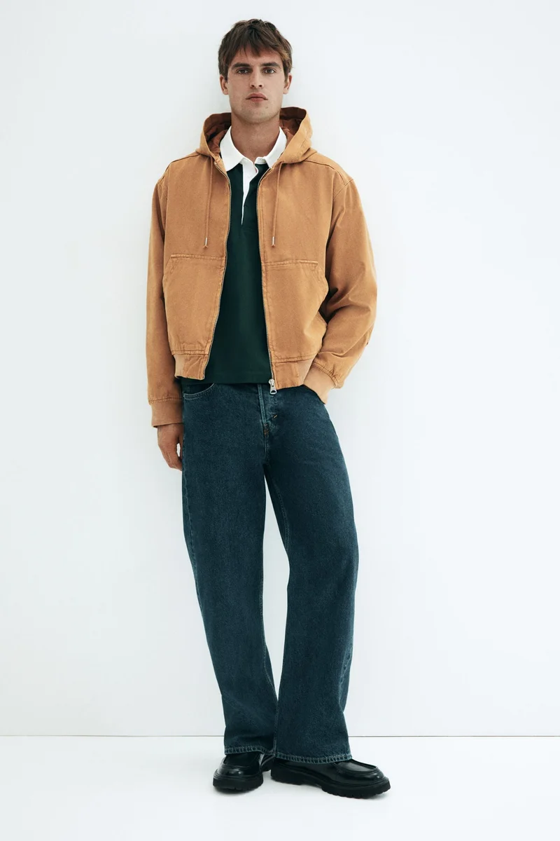 H&M Loose Fit Hooded canvas jacket