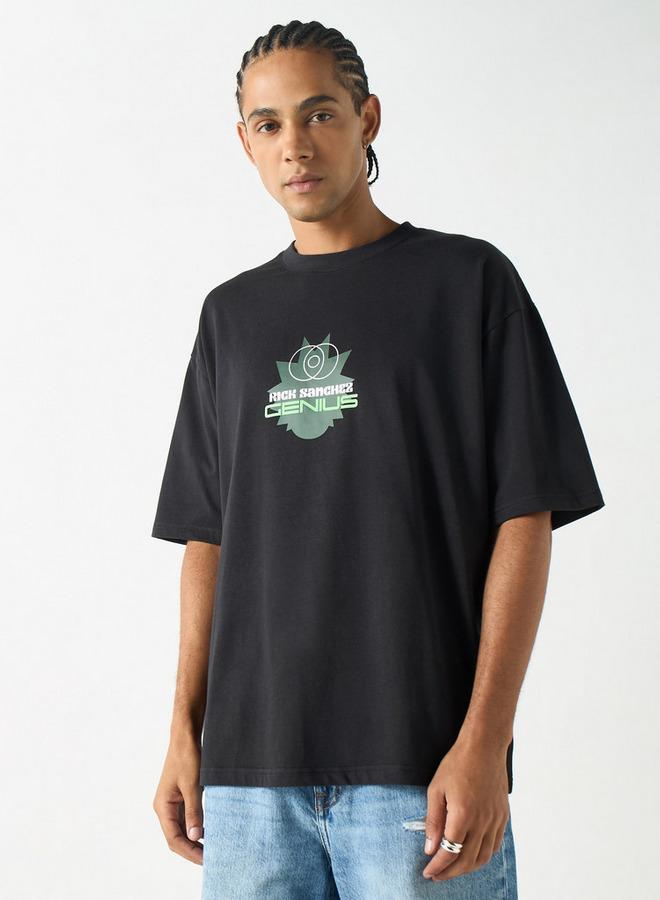 SP Characters Graphic Print Crew Neck T-shirt - Image 1